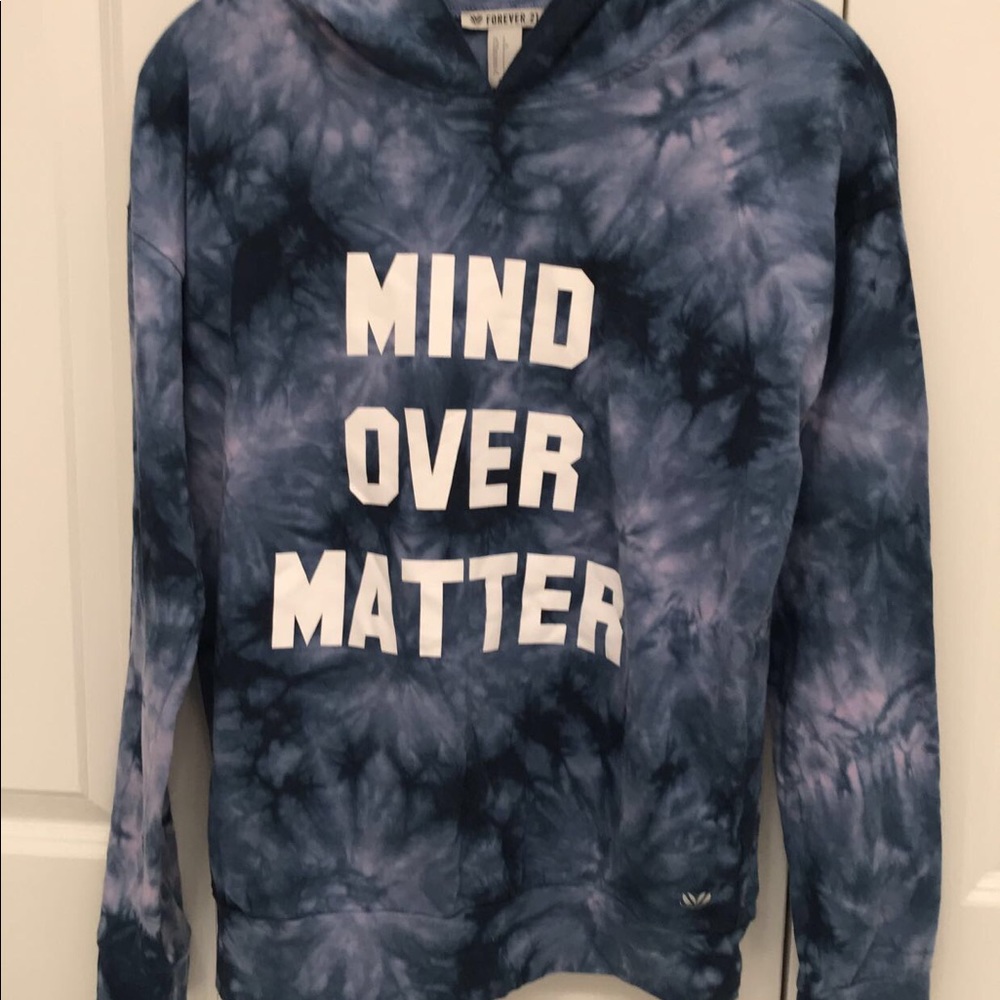 Blue Tie-Dye Mind Over Matter Hoodie